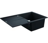 Grohe 31639AP0 - K400 Fregadero composite con escurridor, Gris (Granite Black), 78 x 50 cm