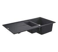 Grohe 31642AP0 - K400 Fregadero composite con escurridor, Gris (Granite Black), 100 x 50 cm