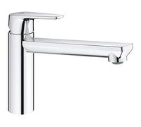 Grohe 31693000 - BauEdge Monomando de fregadero 1/2", Cromo, Bocca Media