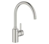 Mezclador monomando de fregadero Grohe Eurosmart Cosmopolitan, 224 mm de proyección, giratorio, alto, 32843DC2, Color: súper acero