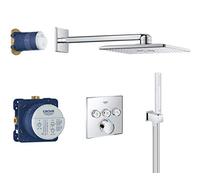 Grohe SmartControl conjunto de ducha empotrado con rociador con efecto lluvia StarLight Chrome 34712000