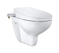 Grohe 39651SH0 BAU - Juego de accesorios de cerámica 2 en 1 (compuesto de ducha y inodoro de pared), color blanco