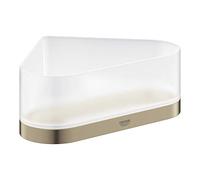 Grohe 41038EN0 41038EN0-Selection Bandeja jabonera Esquina con Soporte, Níquel Cepillado