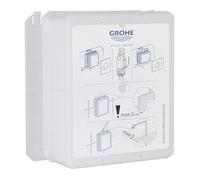 Grohe 66791000 Patrón de Montaje para Accionamientos Estándar, Blanco, 156 x 197 mm