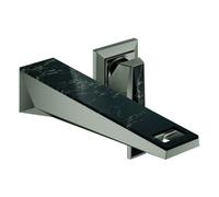 Grohe Allure Brilliant Private Collection Mezclador de 2 agujeros para lavabo, proyección 210mm, Vanilla Noir Caesarstone, juego premontado para mezcladores empotrados, 29521AL0, Color: grafito duro c