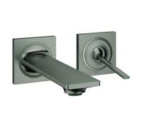 Grohe Allure Mezclador de lavabo de 2 agujeros, proyección 154mm, instalación oculta, 19309AL2, Color: grafito duro cepillado