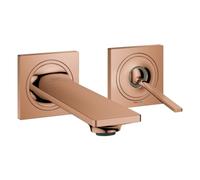 Grohe Allure Mezclador de lavabo de 2 agujeros, proyección 154mm, instalación oculta, 19309DA2, Color: cálido atardecer