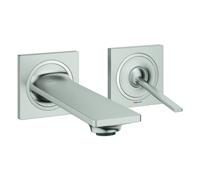 Grohe Allure Mezclador de lavabo de 2 agujeros, proyección 154mm, instalación oculta, 19309DC2, Color: súper acero