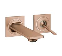 Grohe Allure Mezclador de lavabo de 2 agujeros, proyección 154mm, instalación oculta, 19309DL2, Color: cálido atardecer cepillado