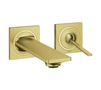 Grohe Allure Mezclador de lavabo de 2 agujeros, proyección 154mm, instalación oculta, 19309GN2, Color: fresco amanecer cepillado