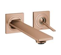 Grohe Allure Mezclador de lavabo de 2 agujeros, proyección 212mm, instalación oculta, 19386DL2, Color: cálido atardecer cepillado