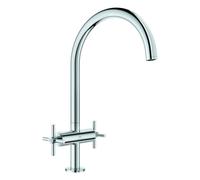 Grohe Atrio mezclador bimando para fregadero, 221mm de proyección, 30609000, Color: cromado