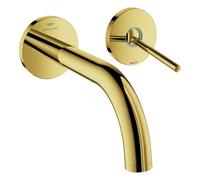 Grohe Atrio Mezclador de lavabo de 2 orificios, instalación empotrada, 185mm de proyección, palanca de pasador, 29410GL0, Color: fresco amanecer