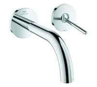Grohe Atrio Mezclador de lavabo de 2 orificios, instalación empotrada, 185mm de proyección, palanca de pasador, 29410000, Color: cromado