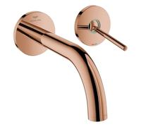 Grohe Atrio Mezclador de lavabo de 2 orificios, instalación empotrada, 185mm de proyección, palanca de pasador, 29410DA0, Color: cálido atardecer