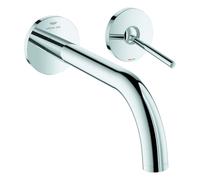 Grohe Atrio Mezclador de lavabo de 2 orificios, instalación oculta, proyección de 221 mm, palanca de pasador, 29406000, Color: cromado