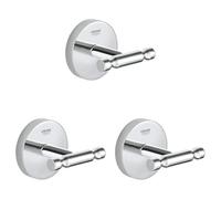 GROHE BauCosmopolitan - Colgador de Albornoz Ref. 40461001 (Paquete de 3)