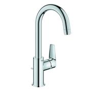 Grohe BauEdge Mezclador monomando de lavabo, tamaño L, proyección 140mm, juego de desagüe, orientable, 23760001