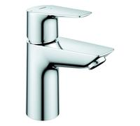 Grohe BauEdge mezclador monomando de lavabo, tamaño S, 95 mm de proyección, sin juego de desagüe, EcoMode, Cradle to Cradle Certified® Oro, 24193001