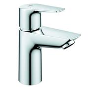 Grohe BauEdge Mezclador monomando de lavabo, tamaño S, 95 mm de saliente, desagüe automático push-open, 23895001