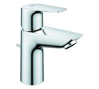 Grohe BauEdge mezclador monomando de lavabo, tamaño S, proyección de 95 mm, juego de desagüe, 23328001