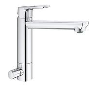 Grohe BauLoop 31713000 - Grifos de cocina (cierre preliminar integrado, caño medio-alto, cromado)