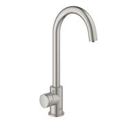 Grohe Blue Home Mono Starter Kit - grifo de cocina con filtro de agua, caño en C, acero inoxidable (31498DC1)