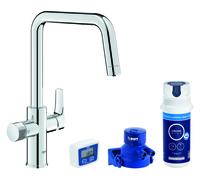 Grohe Blue kit de inicio con grifo de cocina de pie cromo 30596000