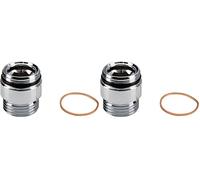 GROHE Boquilla de conexión para ducha (pieza de repuesto original, duradera, garantía del fabricante de 5 años, ajuste perfecto), cromada, 47355000, 1 paquete (Paquete de 2)