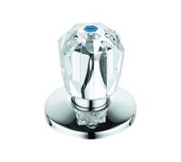 GROHE Cabezal 11544 3/4" Para Válvulas UP Mango Brillante Marcado Azul Cromo