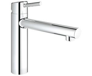 Grohe Concetto - Grifo de cocina 1/2", cartucho de 35 mm, acabado cromado StarLight, limitador ecológico (31210001)