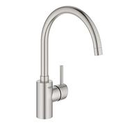 Grohe Concetto - Grifo de cocina, Monomando de Fregadero 1/2", Supersteel (32661DC3)