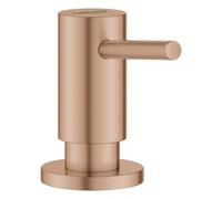 GROHE Cosmopolitan dispensador de detergente líquido, para jabones líquidos, recipiente de almacenamiento con 500ml, 40535DL0, Color: cálido atardecer cepillado