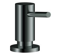 GROHE Cosmopolitan dispensador de detergente líquido, para jabones líquidos, recipiente de almacenamiento con 500ml, 40535A00, Color: grafito duro