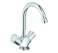 Grohe Costa mezclador monomando de lavabo, proyección 137mm, giratorio, bimando, cadena retráctil, 21337001