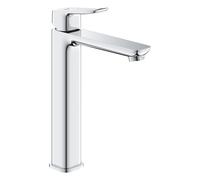 GROHE Dice 1018920000 - Grifo mezclador para lavabo (270 mm, cartucho de cerámica de 28 mm, ahorro de agua, colas de 3/8 pulgadas, fácil de instalar con la herramienta rápida incluida), cromado
