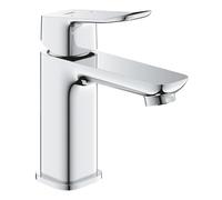 GROHE Dice 1018570000 - Grifo mezclador monomando para lavabo con juego de desagües abiertos (tamaño S, 152 mm, cartucho de cerámica de 28 mm, ahorro de agua, colas de 3/8 pulgadas, fácil de instalar