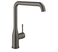 GROHE Essence 30505 - Grifo monomando para fregadero (montaje de un solo orificio, caño orientable, autoseguro, edición profesional), color gris oscuro