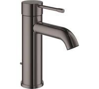Mezclador monomando de lavabo Grohe Essence, tamaño S, proyección 116 mm, con juego de desagüe, 24171A01, Color: grafito duro