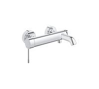 GROHE Essence - Grifo de bañera (Grifería de ducha para bañera, mezclador con inversor automático baño/ducha, con válvula antirretorno integrada, conexiones en S), cromo, 33624001