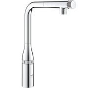 Grifería de fregadero GROHE Essence SmartControl, con rociador laminar extraíble, 31615000, Color: cromado