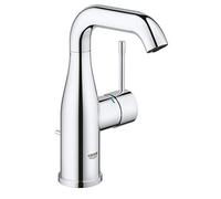 GROHE Essence - grifo monomando para lavabo, ahorro de agua (grifo de baño con desagüe automático, 19 cm de alto, acabado duradero, fácil instalación en el lavabo), cromo, 23462001