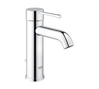 Grohe Essence - Grifo de Lavabo Monomando con Vaciador Automático y Función de Ahorro Energético, con Conexiones Flexibles (Ref. 23591001)