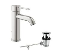 Grohe Essence - Grifo de lavabo con pop-up waste color Supersteel S (supersteel) Ref. 0