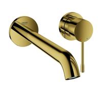 Grohe Essence Mezclador de lavabo de 2 orificios, 230 mm de proyección, para montaje en pared, 29193GL1, Color: fresco amanecer