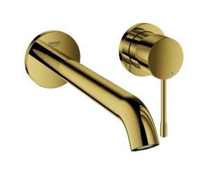 Grohe Essence Mezclador de lavabo de 2 orificios, 230 mm de proyección, para montaje en pared, 29193GL1, Color: fresco amanecer