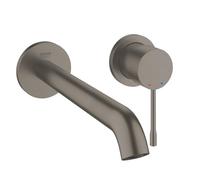 GROHE Essence Mezclador Monomando de Pared 2 Agujeros (sin Cuerpo Empotrado, Aireador 5,7 l/min, Caño 230 mm, Distancia Central 110 mm, Fácil de Instalar), Brushed Anthracite, 19967AL1