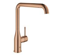 Grohe Essence Monomando de fregadero 1/2", Caño alto, Grifo de cocina, Limitador de temperatura integrado, color Warm sunset (Cobre brillo), ref. 30269DA0