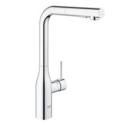 GROHE Essence Monomando de fregadero 1/2", Teleducha extraíble con 2 chorros, Cromo, 30270000