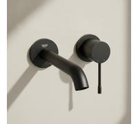 Grohe Essence Monomando de lavabo mural 1/2" Tamaño M Black, 29192KF1